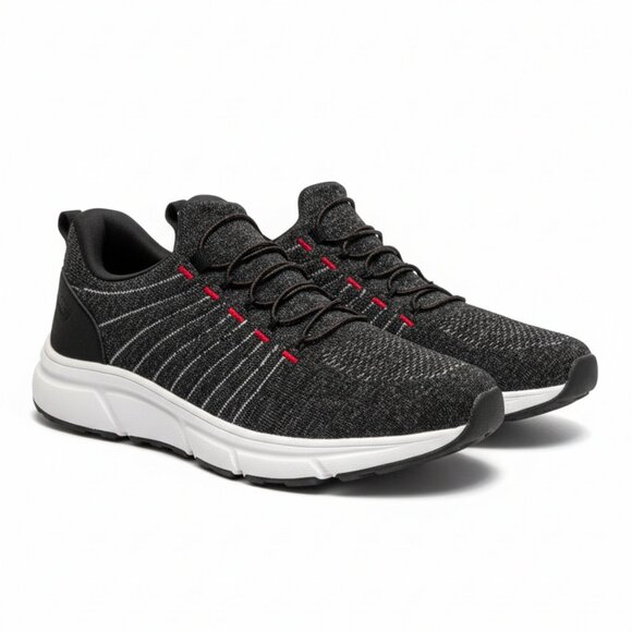 👟 NEW! Black/Red EZ ON Walkers - Men's US 9 - Picture 4 of 8